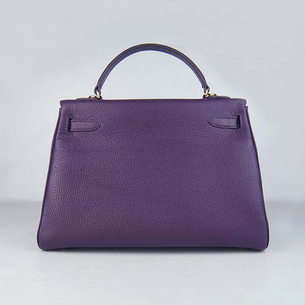 7A Replica Hermes Kelly 32cm Togo Leather Bag Purple 6108 - Click Image to Close